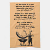BBQ Master’s Humorous Poem  Theedoek (Verticaal)
