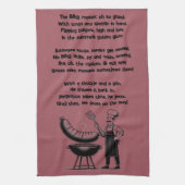 BBQ Master’s Humorous Poem Theedoek (Verticaal)