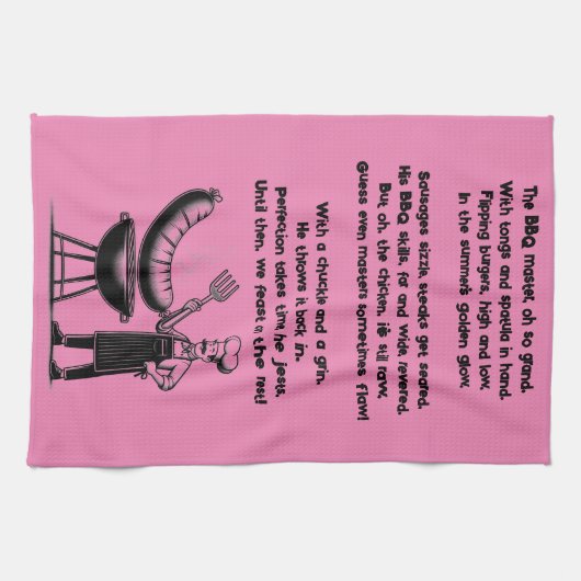 BBQ Master’s Humorous Poem Theedoek (Horizontaal)