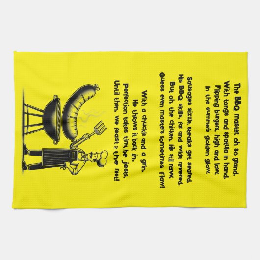 BBQ Master’s Humorous Poem Theedoek (Horizontaal)