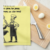 BBQ Master’s Humorous Poem Theedoek (Quarter Fold)