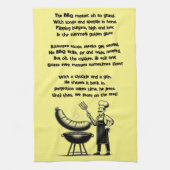 BBQ Master’s Humorous Poem  Theedoek (Verticaal)