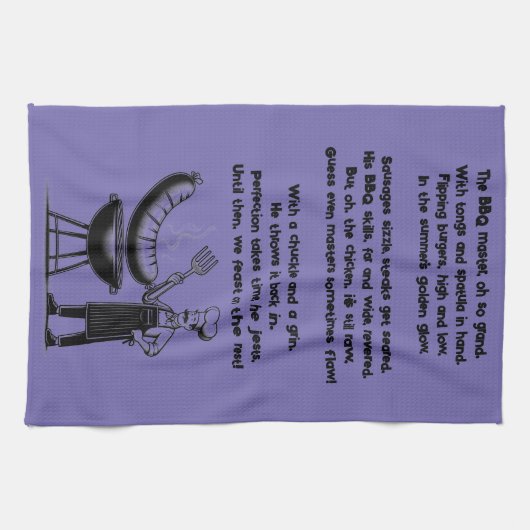 BBQ Master’s Humorous Poem Theedoek (Horizontaal)