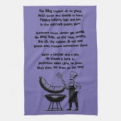 BBQ Master’s Humorous Poem Theedoek (Verticaal)