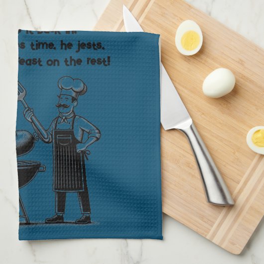 BBQ Master’s Humorous Poem  Theedoek (Quarter Fold)