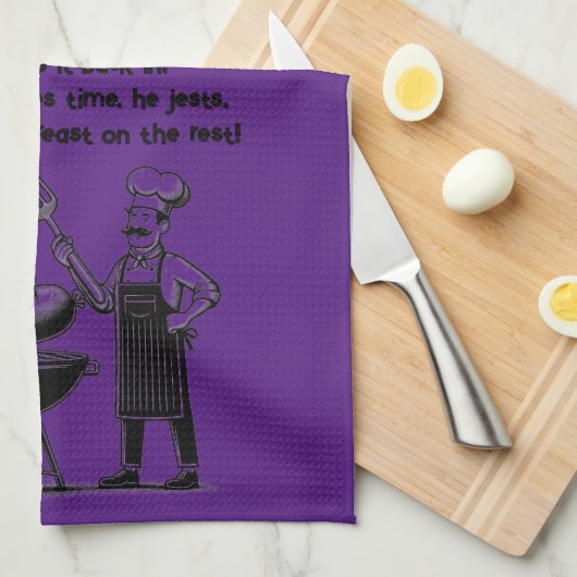 BBQ Master’s Humorous Poem  Theedoek (Quarter Fold)