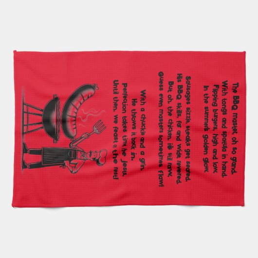 BBQ Master’s Humorous Poem Theedoek (Horizontaal)