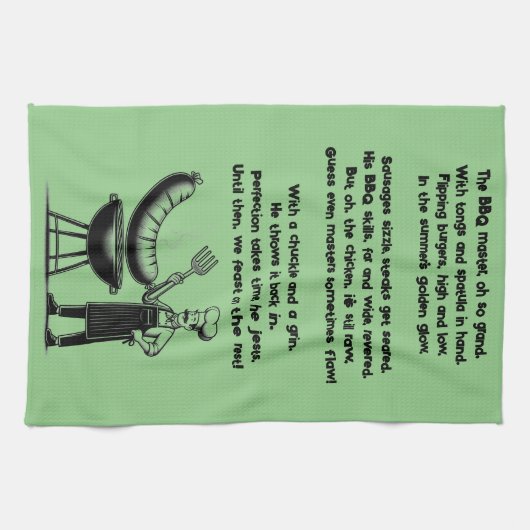 BBQ Master’s Humorous Poem  Theedoek (Horizontaal)