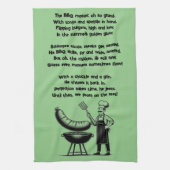 BBQ Master’s Humorous Poem Theedoek (Verticaal)