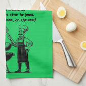 BBQ Master’s Humorous Poem Theedoek (Quarter Fold)