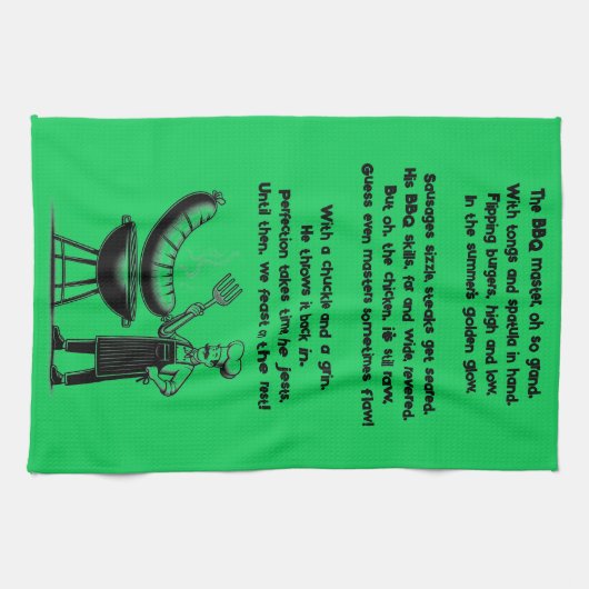 BBQ Master’s Humorous Poem  Theedoek (Horizontaal)