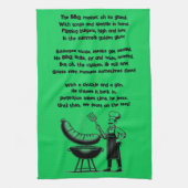 BBQ Master’s Humorous Poem  Theedoek (Verticaal)