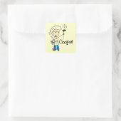 BBQ Mislukt Vierkante Sticker (Tas)