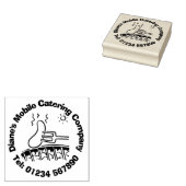 BBQ & Mobile Catering Business. Rubberstempel (Gestempeld)