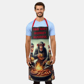 BBQ Monkey Business Schort (Gedragen)