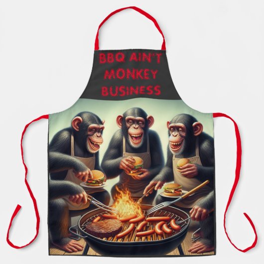BBQ Monkey Business Schort (Voorkant)
