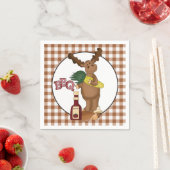 Bbq moose party paper napkins servetten (Insitu)