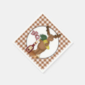Bbq moose party paper napkins servetten (Hoek)