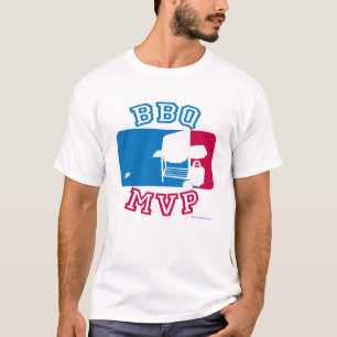 BBQ MVP Fun Outdoor Cookout Grill Art T-shirt