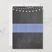 BBQ New Home Sweet HouseWarming Chalk Board Invite Kaart (Achterkant)