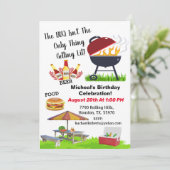 BBQ niet alleen dat u 's avonds laat kunt uitnodig Kaart (Staand voorkant)