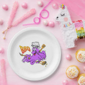 BBQ Octopus Cust. Papieren Bordjes (Feest)