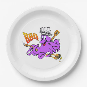 BBQ Octopus Cust. Papieren Bordjes