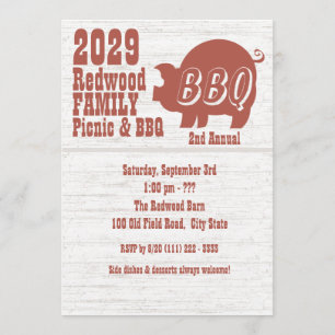 BBQ of Pig Roast Kaart