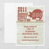 BBQ of varkensgebraad Kaart (Voorkant / Achterkant)