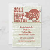 BBQ of varkensgebraad Kaart (Voorkant)