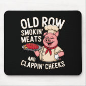 Bbq Old Row Smoking Meats And Clappin Cheeks 1 Muismat (Voorkant)