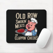Bbq Old Row Smoking Meats And Clappin Cheeks  Muismat (Met muis)