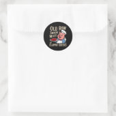 Bbq Old Row Smoking Meats And Clappin Cheeks  Ronde Sticker (Tas)