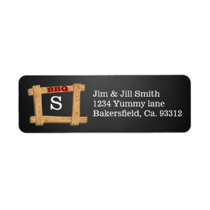BBQ Old Wood Lijst Chalkboard verzamelen Etiket