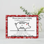 BBQ-ontvangstuitnodigingen Kaart (Staand voorkant)