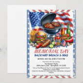 BBQ op Memorial Day | Patriottische achtertuinkook Kaart (Voorkant / Achterkant)