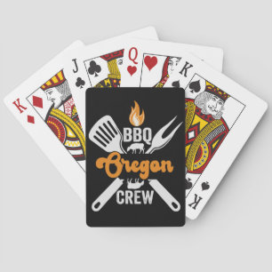 BBQ Oregon Crew Funny American Family Matching Pokerkaarten