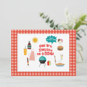 BBQ/Outdoor Party Doe mee! Kaart (Staand voorkant)