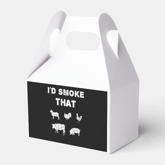 BBQ-overs | Rook van Chef Smoker BBQ Bedankdoosjes (Voorkant Zijde)