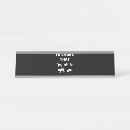 BBQ-overs | Rook van Chef Smoker BBQ Bureau Naambordje (Voorkant)