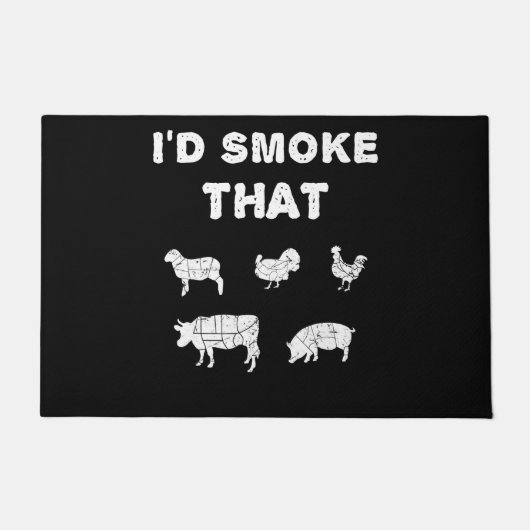 BBQ-overs | Rook van Chef Smoker BBQ Deurmat (Voorkant)