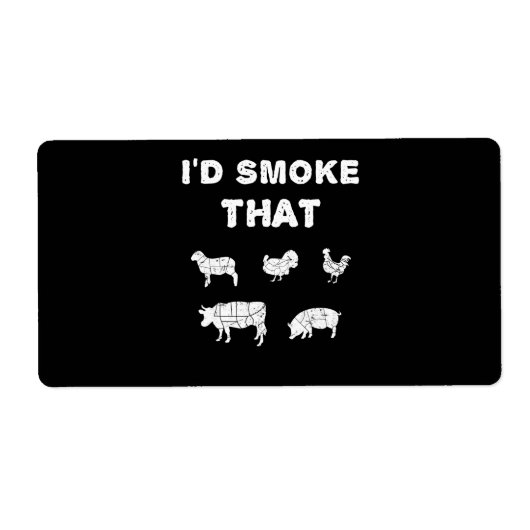 BBQ-overs | Rook van Chef Smoker BBQ Etiket (Voorkant)