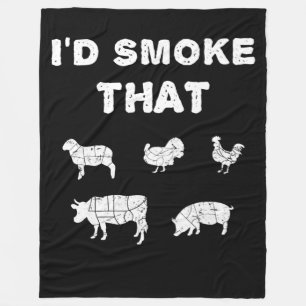 BBQ-overs Rook van Chef Smoker BBQ Fleece Deken