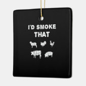 BBQ-overs | Rook van Chef Smoker BBQ Keramisch Ornament (Links)