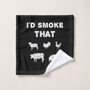BBQ-overs Rook van Chef Smoker BBQ Washandje