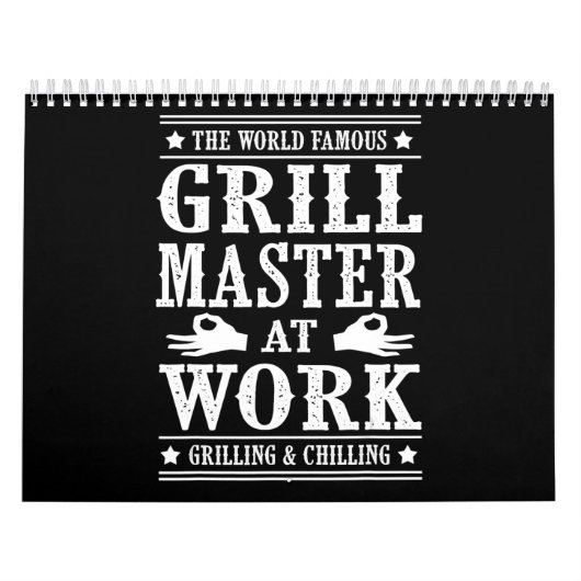 BBQ-overs | Wereldberoemde grilmeester op het werk Kalender (Hoes)