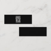 BBQ-overs | Wereldberoemde grilmeester op het werk Mini Visitekaartje (Voorkant / Achterkant)