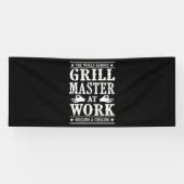 BBQ-overs | Wereldberoemde grilmeester op het werk Spandoek (Horizontaal)