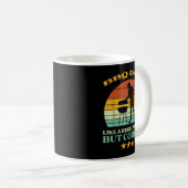 BBQ Pap Koeler Retro Barbecue Grill Vaders Dag Koffiemok (Voorkant rechts)