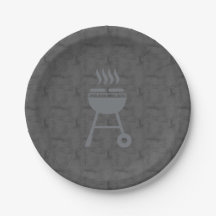 BBQ papieren borden / 7-inch ronde